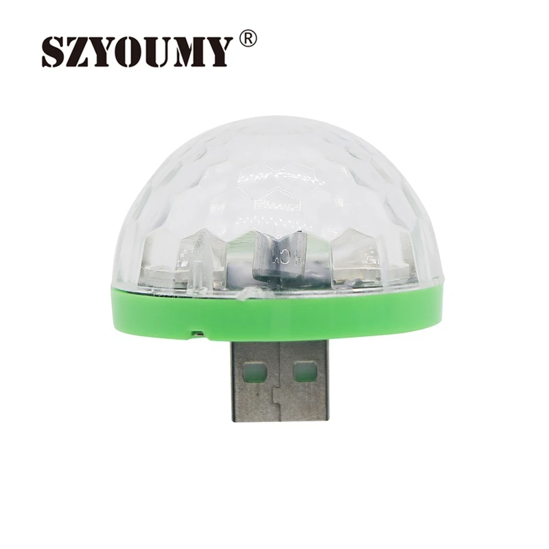 Микрофон SZYOUMY Mini USB для караоке цветной яркий неоновый микрофон с подсветильник