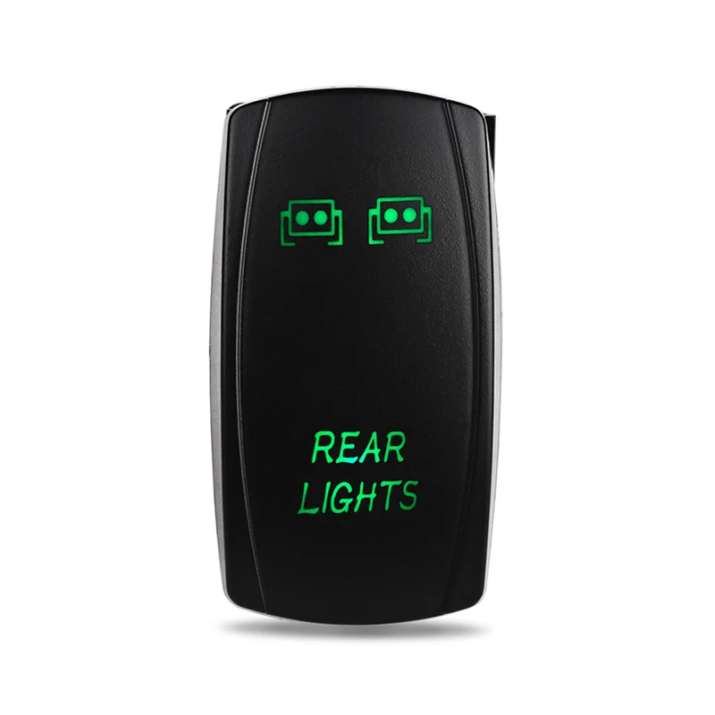 ADPOW 5 контактный лазерный кнопочный клавишный тумблер светодиодный светильник 12