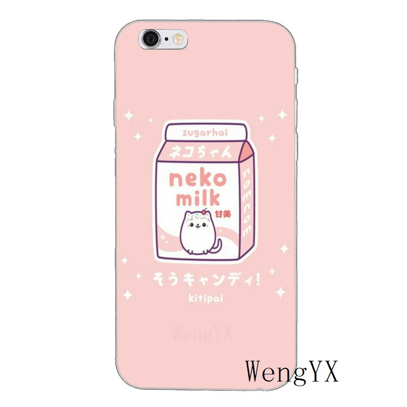 Kawaii японский клубничный молочный силиконовый чехол для телефона для huawei P30 P20 P10 P9 P8 pro Lite plus P Smart Mini GR5 - Цвет: Strawberry-Milk-A-09