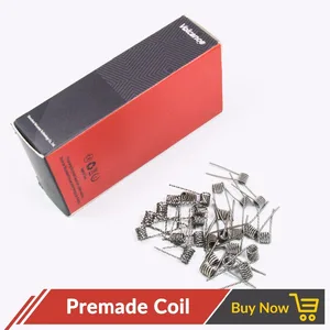 Volcanee 100200 намоток Alien Clapton Flat Twisted Fused Clapton с сопротивлением Quad Тигр нагревательный провод электронная сигарета готовых предварительно оборудованная катушка