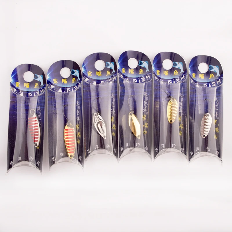 Рыболовная приманка ложка 2 г золотистая/Серебристая рыболовная жесткие