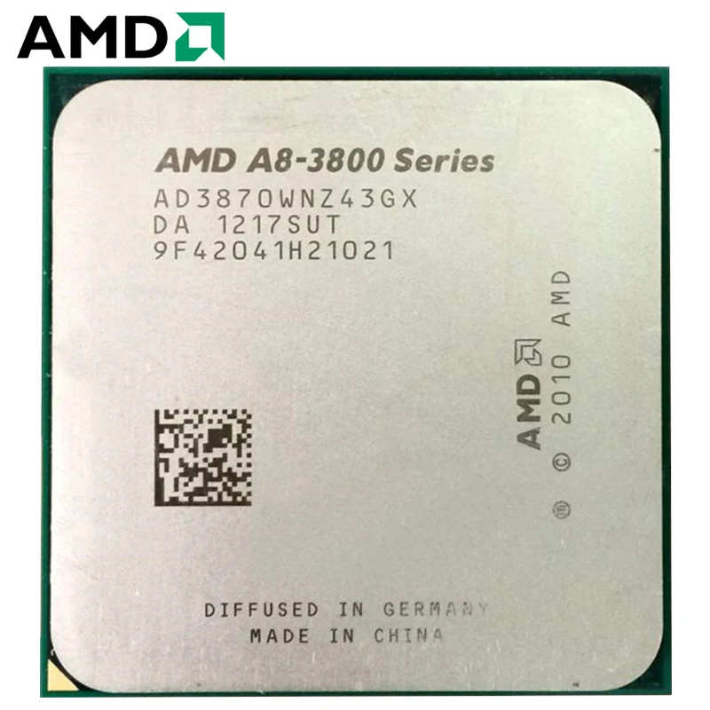 AMD A8 Series 3870 3870K 3 0 ГГц четырехъядерный процессор Radeon APU AD3870WNZ43GX разъем FM1|Процессоры|
