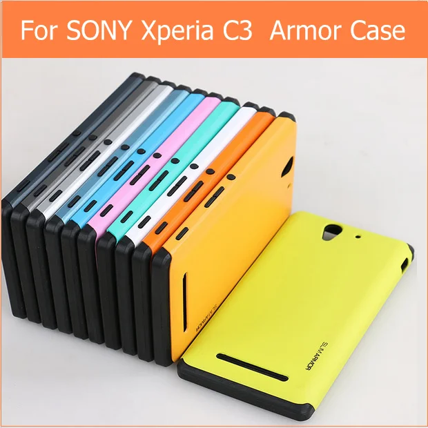 Противоударный тонкий бронированный чехол для Sony Xperia c3 D2533 D2502 S55U 5 &quotЧехол