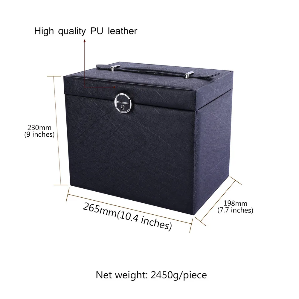 Kpop многослойный Чехол квадратной формы из искусственной кожи для путешествий