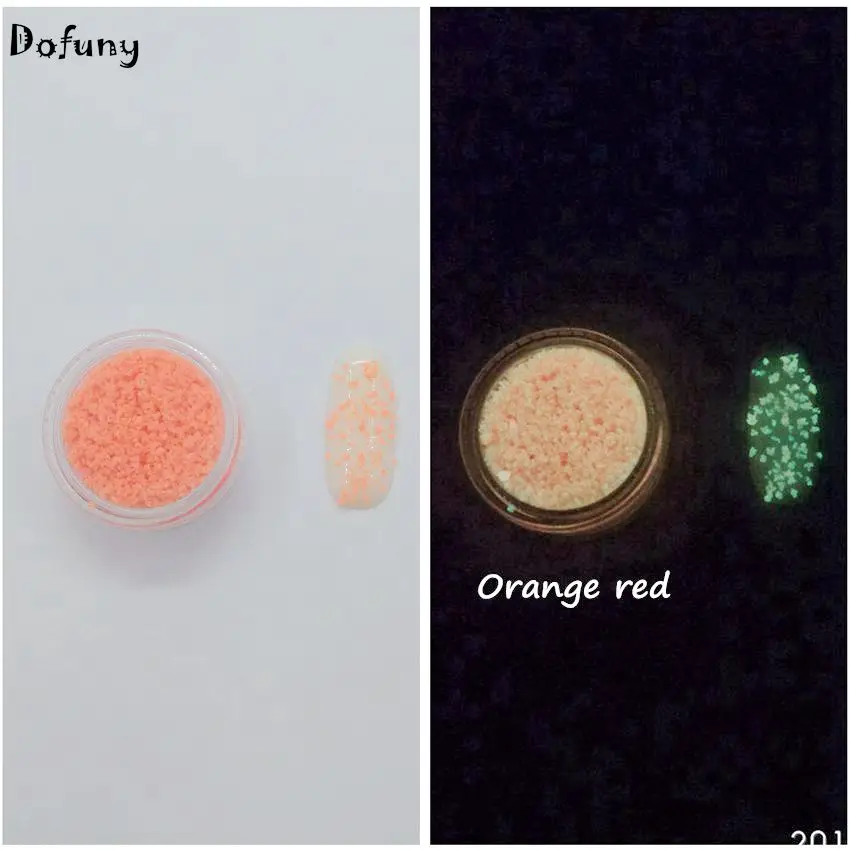 Флуоресцентный ноготь художественное украшение светящийся песок яркое