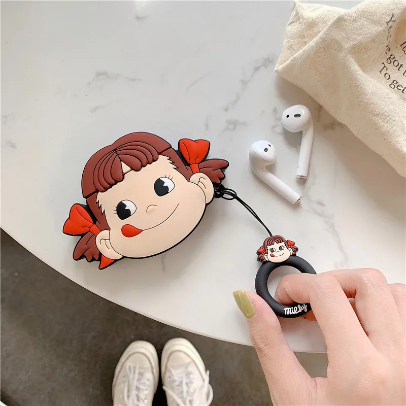 Для AirPods чехол милый мультяшный защитный беспроводной для наушников Air pods 2 Чехол