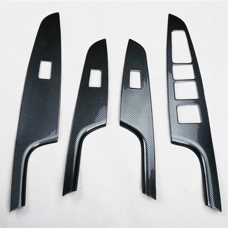 Window Switch TOMEFON для hyundai Tucson ABS углеродное волокно краска для внутренней двери окна Bottons AC вентиляционное отверстие на выходе рамка отделка Чехлы для интерьера - Название цвета: Window Switch