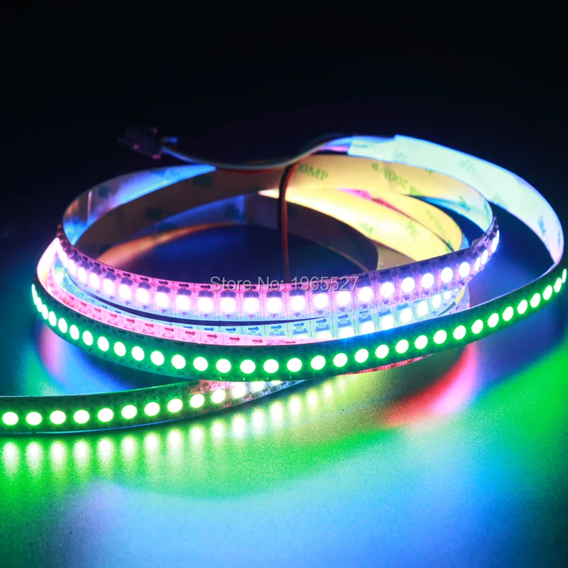 Светодиодная Пиксельная ленсветильник 2M 144LED s/m DC5V SK2812 цифровая 5050 SMD RGB Гибкая