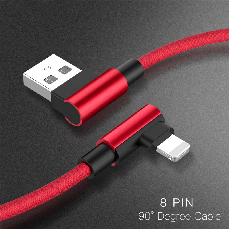 Кабель IOS 90 градусов USB для iphone X кабель оригинальный быстрой зарядки XS MAX Дата