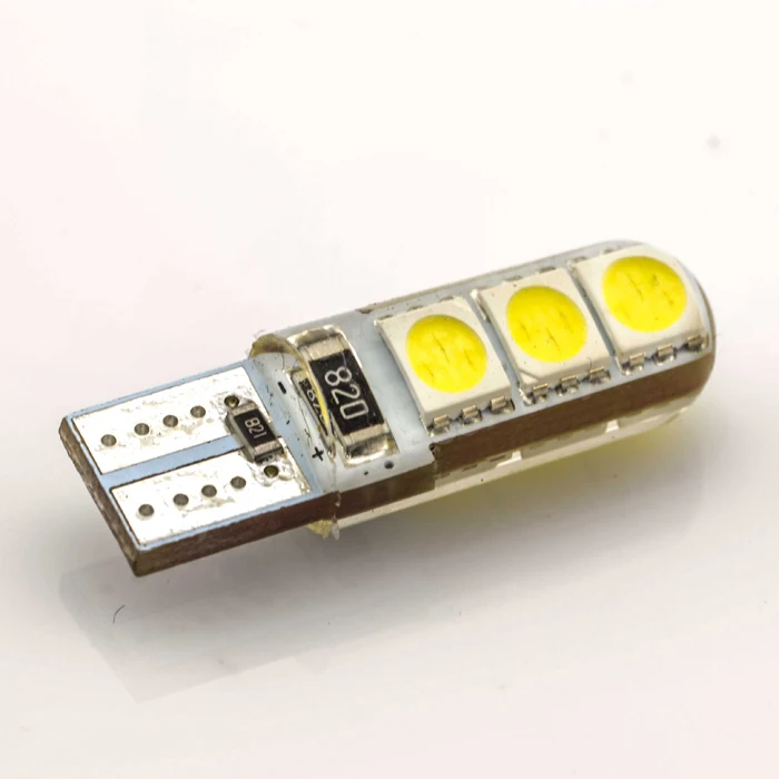 Комплект из 2 предметов новинка Автомобильный светодиодный T10 194 W5W Canbus 6SMD 5050