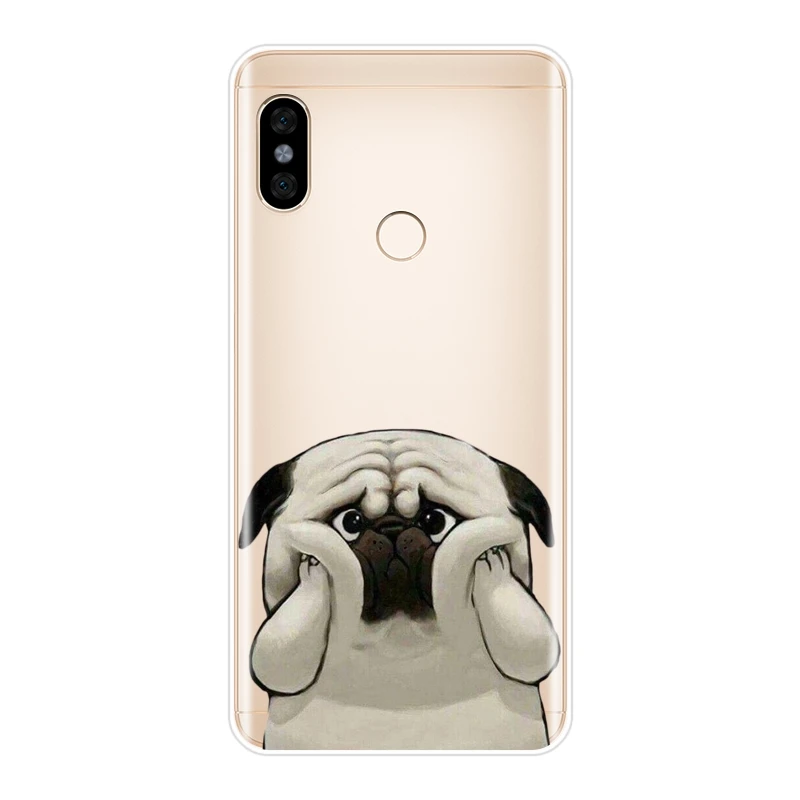 No.5 Задняя крышка для Xiaomi Redmi Note 4 4X5 5A 6 Pro Prime Pocophone F1 Redmi S2 6A 5 Plus 4A Мягкий силиконовый чехол для телефона с Мопсом бульдогом - Цвет: No.5