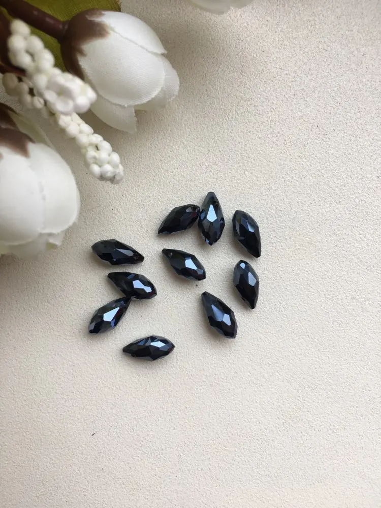 NiceBeads 6*12 мм Разноцветные Хрустальные стеклянные граненые бусины для женщин