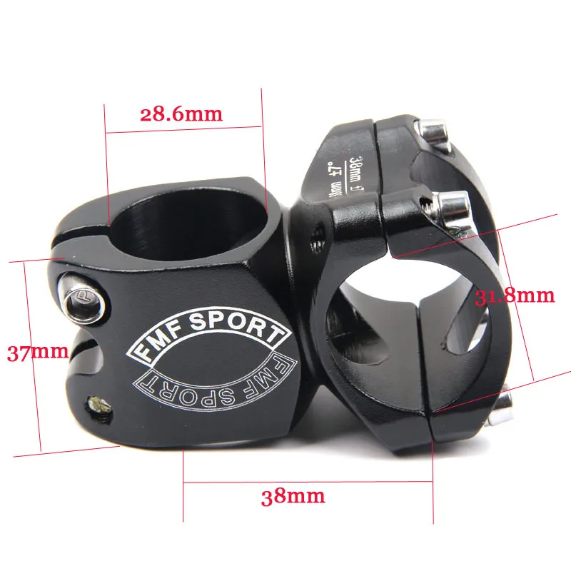FMF Bicycle Stem Aluminium Alloy 38/60/80/90 mm*31.8 mm,25.4 mm Cycling Handlebar Stem Mountain Road MTB Bike Stem High Quality