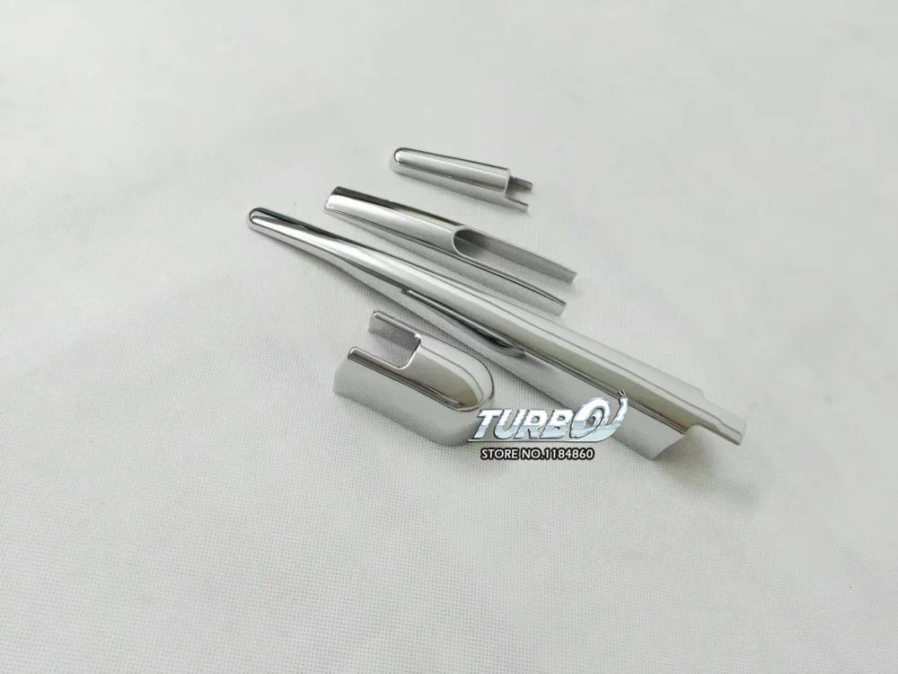 4PCS/set For NISSAN PATROL 2017 2018 Exterior Decoration Car Styling Chrome ABS Rear Window Wiper Cover Sticker | Автомобили и
