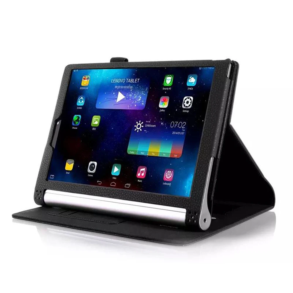 Для yoga tablet 2 10 50f Чехол класса люкс Искусственная кожа чехол для lenovo yoga tablet 2 10 1050f 1050 крышка чехол с поддерживающей подставкой из ТПУ и пластика
