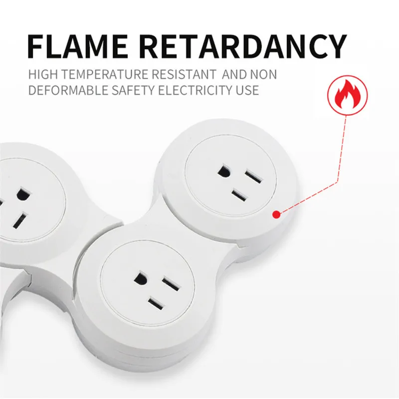 Удлинитель PLYMOTON гибкий с несколькими USB-портами 2500/10 А 1 5 м | Электроника