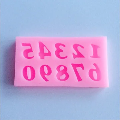 Мини 0-9 цифр помадные формы для торта украшение помады мыло шоколадная форма