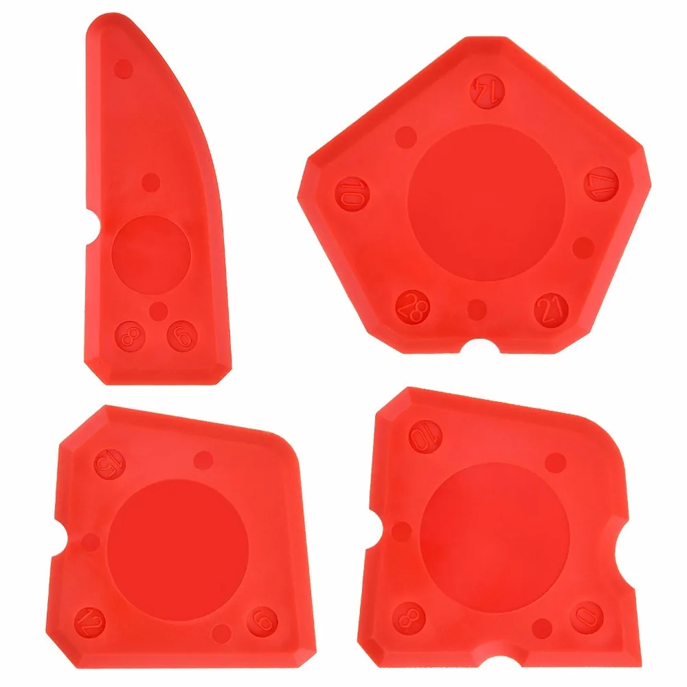 

Easy Work Red Colour Professional silicone finishing tool kit Sealant Scraper Silicone Trowel Silicone Scraper