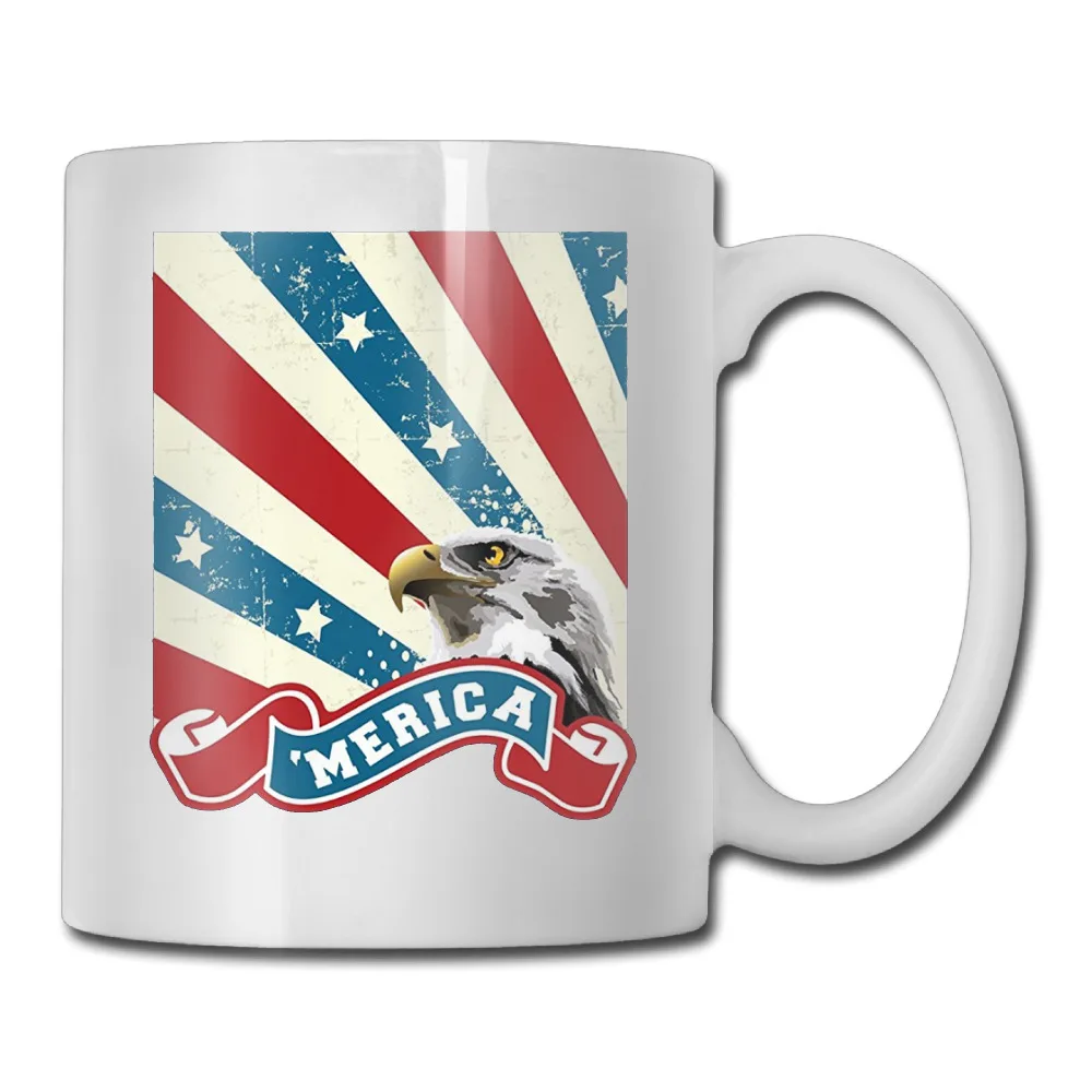 Белоголовый Орлан Мерика America Graphic кружка для кофе Скидка детям tazas керамический