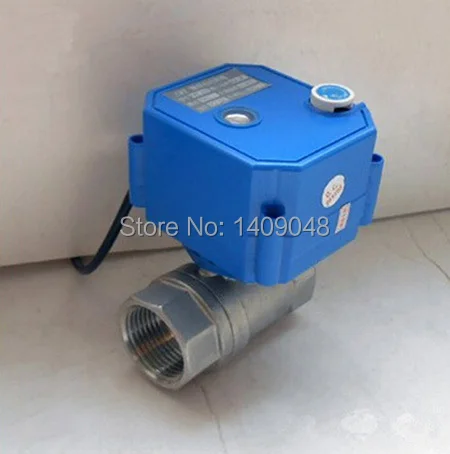 CWX 25S DN15 1/2 bsp 2 сторонний SS304 мини Электрический моторизованный шаровой клапан с