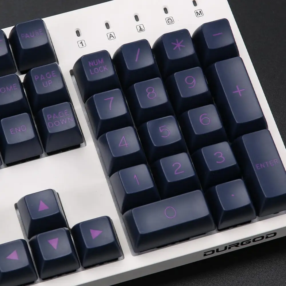 MAXKEY темно фиолетовый SA keycaps Doulbeshot ABS материал для вишни механическая клавиатура
