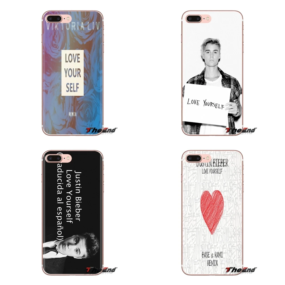 Мягкий чехол Love Yourself Justin Bieber для Xiaomi Mi3 Samsung A10 A30 A40 A50 A60 A70 Galaxy S2 Note 2 Grand Core Prime |