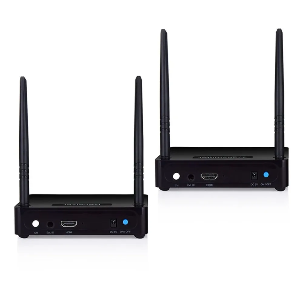 HD585 беспроводной приемник передатчика HDMI видео 5,8 ГГц 350 м 450 м AV удлинитель отправителя телеприставка обмен с ИК дистанционным кабелем
