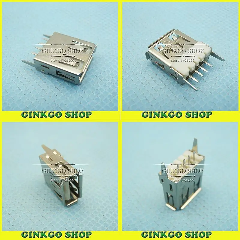 40 шт./лот Comm ноутбук 2 0 USB Женский Разъем интерфейс AF Тип SMT 180 градусов Sockect Длина: 13