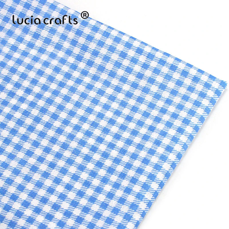 Lucia crafts 1 шт. 50 см x 50 см синяя хлопковая ткань для лоскутного шитья ткани DIY квилтинг текстиль кукольная ткань H0806