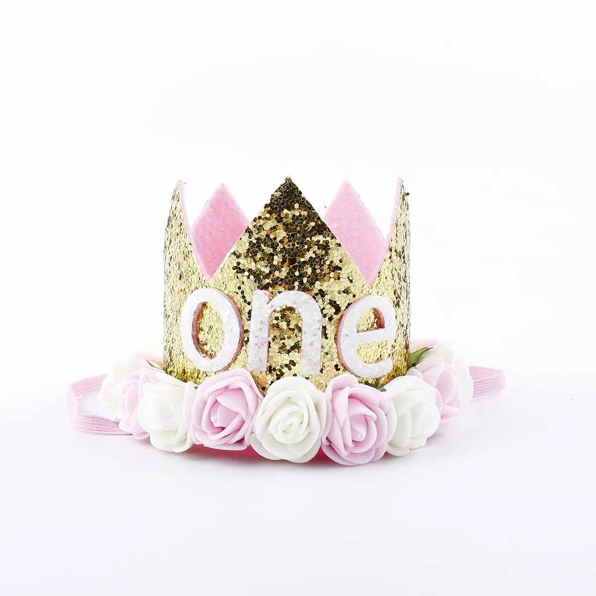 pink one crown 15 шт детский душ мальчик девочка латексные шары набор конфетти 1-й День рождения украшения Дети С Днем Рождения шар 1 год Декор - Цвет: pink one crown