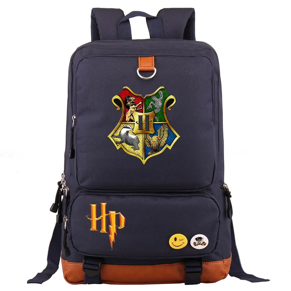 Волшебный Хогвартс hp Письмо значок Гриффиндор мальчик девочка школьная сумка женский рюкзак подростковый лоскутный холст мужской студенческий рюкзак