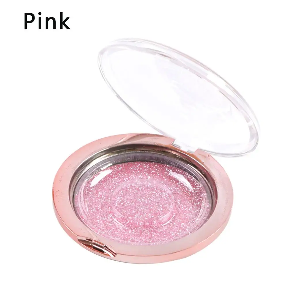 Pink 50 шт глянцевый розовый Золотой пластиковый чехол для ресниц с блестящим серебристым золотом водно-зеленый розовый Лавандовый пурпурный фон для ресниц - Color: Pink