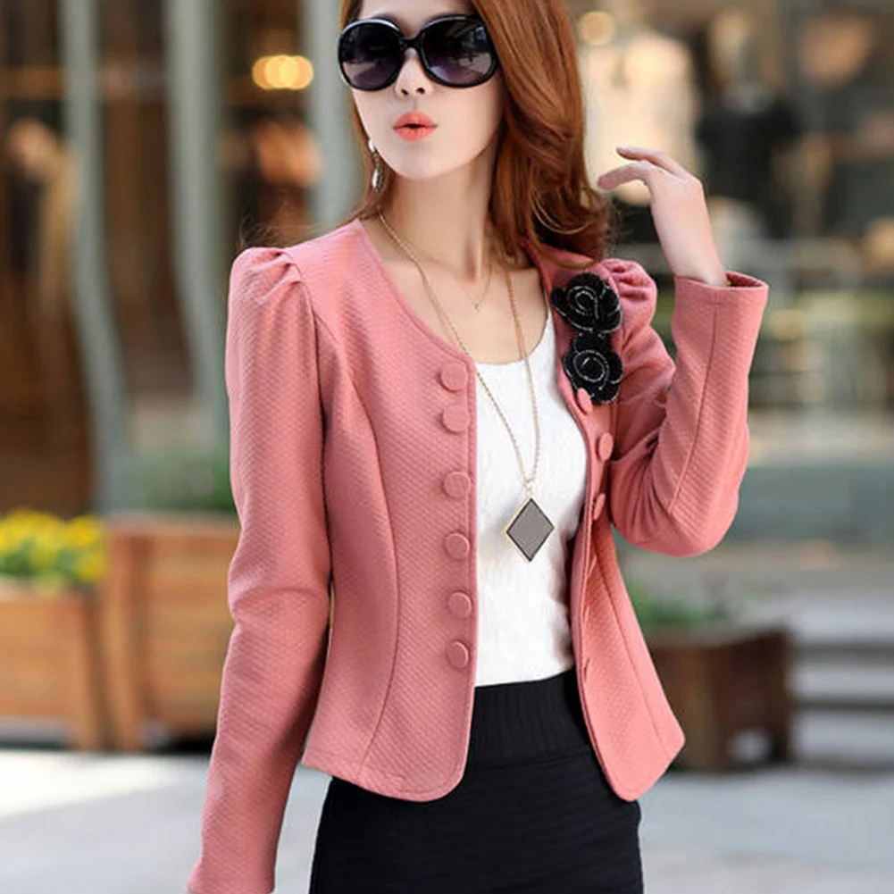 Приталенное Женское пальто на пуговицах с цветочным принтом открытая мода