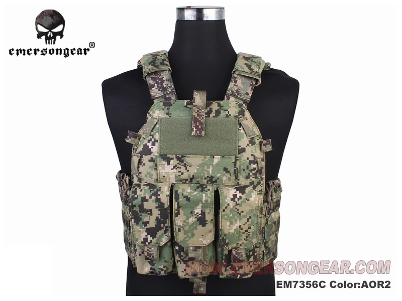 Emersongear 094K M4 тактический жилет с мешочком для страйкбола армейский моль AOR2