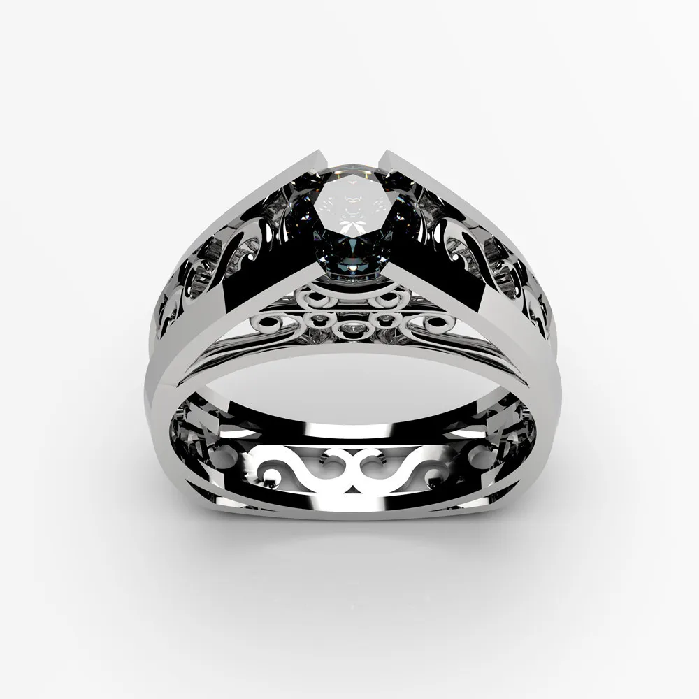 Unique Tower Design Sliver Color Romantic Zirconia Crystal woman Finger Rings | Украшения и аксессуары