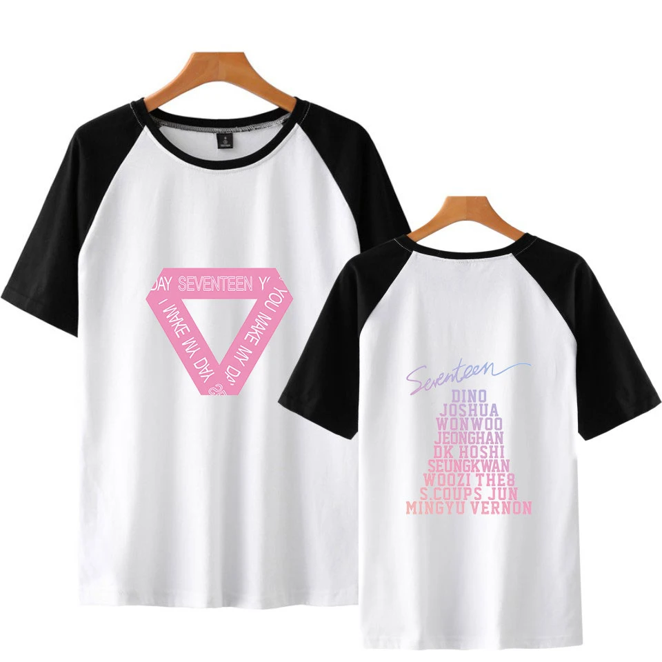 Футболка с коротким рукавом seventeen летняя хлопковая в стиле Харадзюку хита-хоп 2018 |