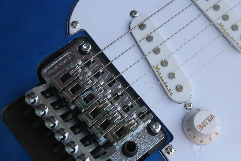 Фабрика магазин синий взрыв ST клен гриф floyd rose мост 6 строка Гитары Guitarra | Спорт и