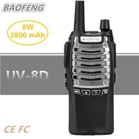 long range baofeng uv 8d walkie talkie 10km uhf two way radio 8w 2800mah ham mobile transceiver comunicador cb radio woki toki