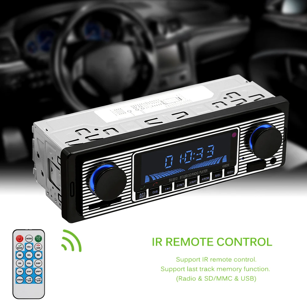 Автомобильный радиоприемник Onever 1 Din Bluetooth Aux SD USB MMC MP3|car radio player|car radiobluetooth car |