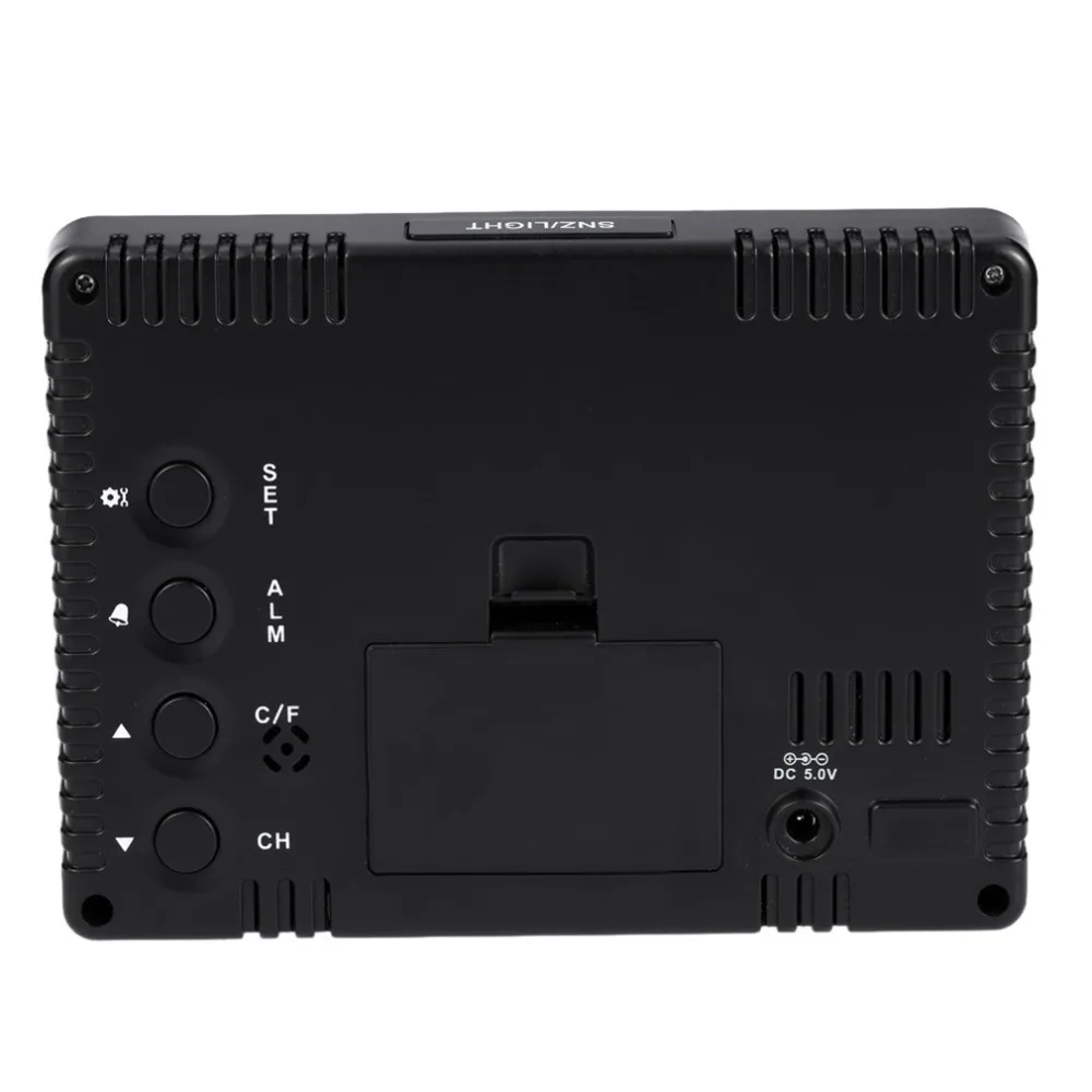 TS 70 цифровой ЖК Цифровая метеостанция Профессиональный Черный термометр