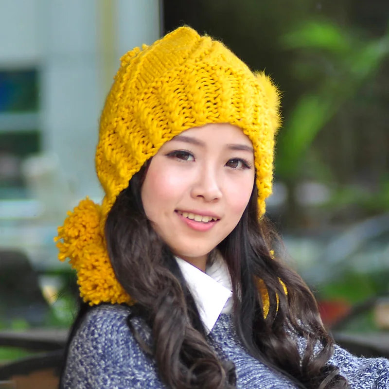 Шапка женская осенняя и зимняя шапка Модная вязаная из кроличьего меха кепка