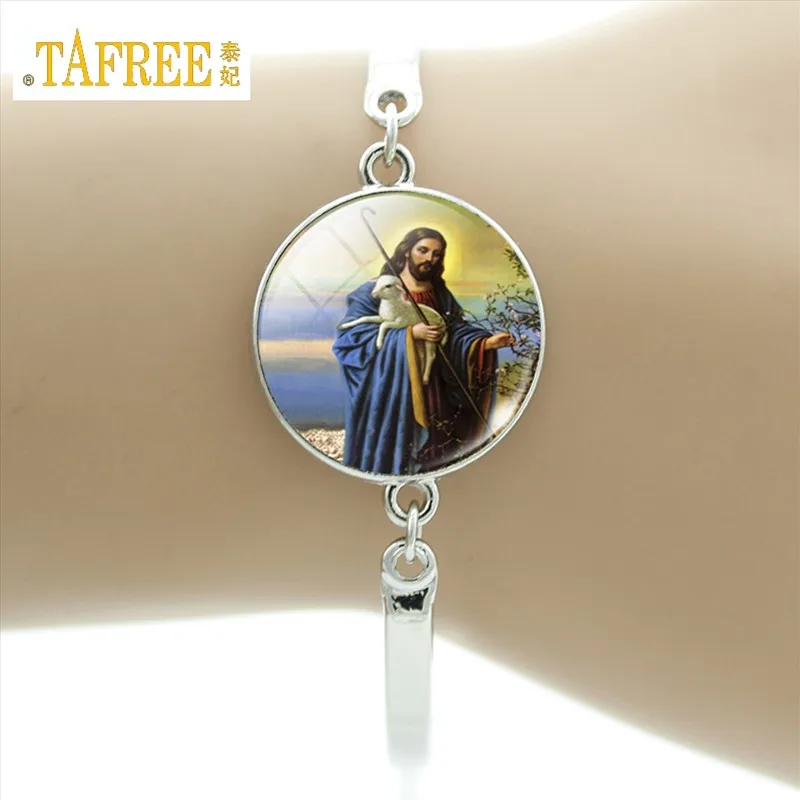 D1003 Бренд TAFREE, браслет из гуадалупа, девственница, мать Мэри, религиозный католический стеклянный купольный браслет, Мадонна, очаровательные ювелирные изделия D1010 - Окраска металла: D1003
