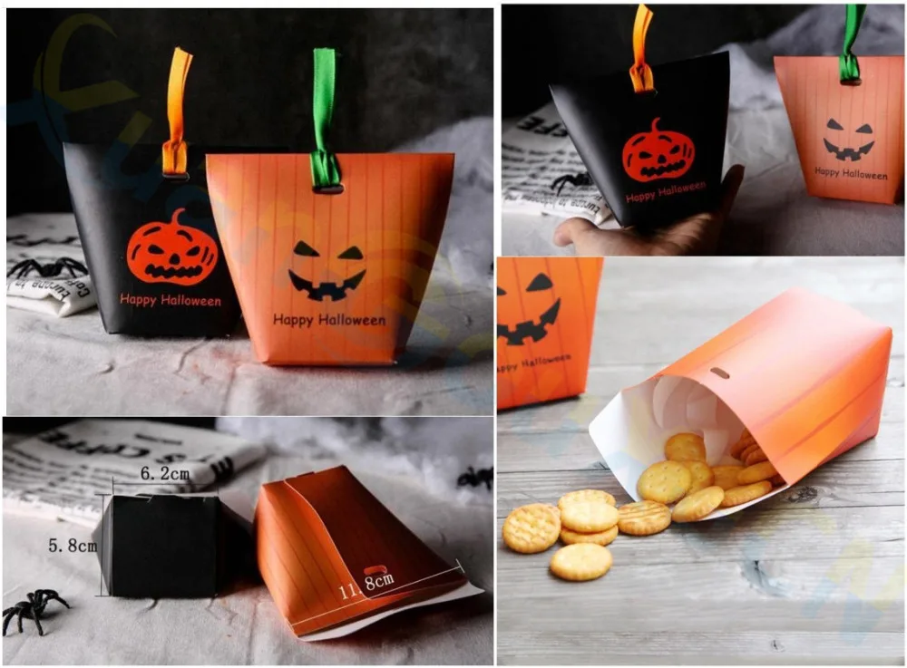 Хэллоуин пасхальное праздничное украшение Тыква призрака бумажный пакет для