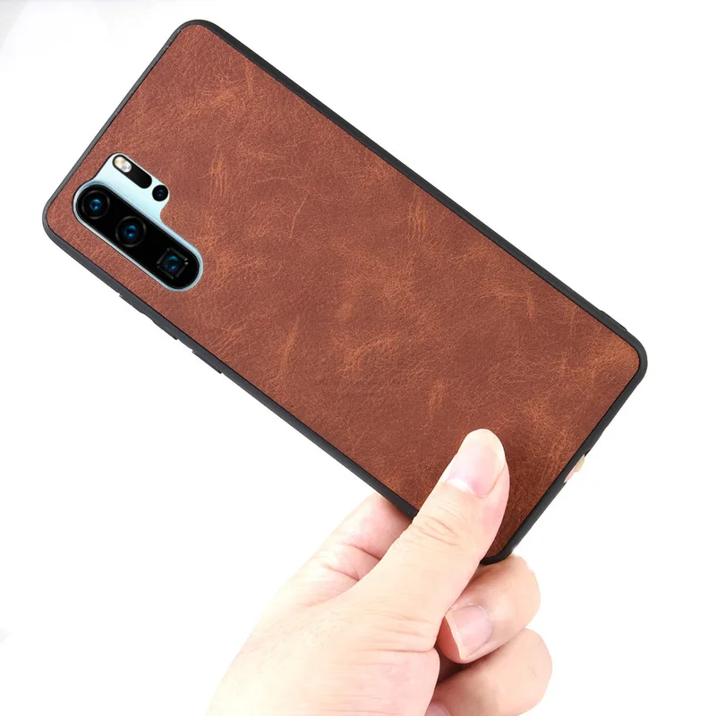 Модный чехол-накладка из искусственной кожи для Huawei P30 PRO / lite легкий силиконовый