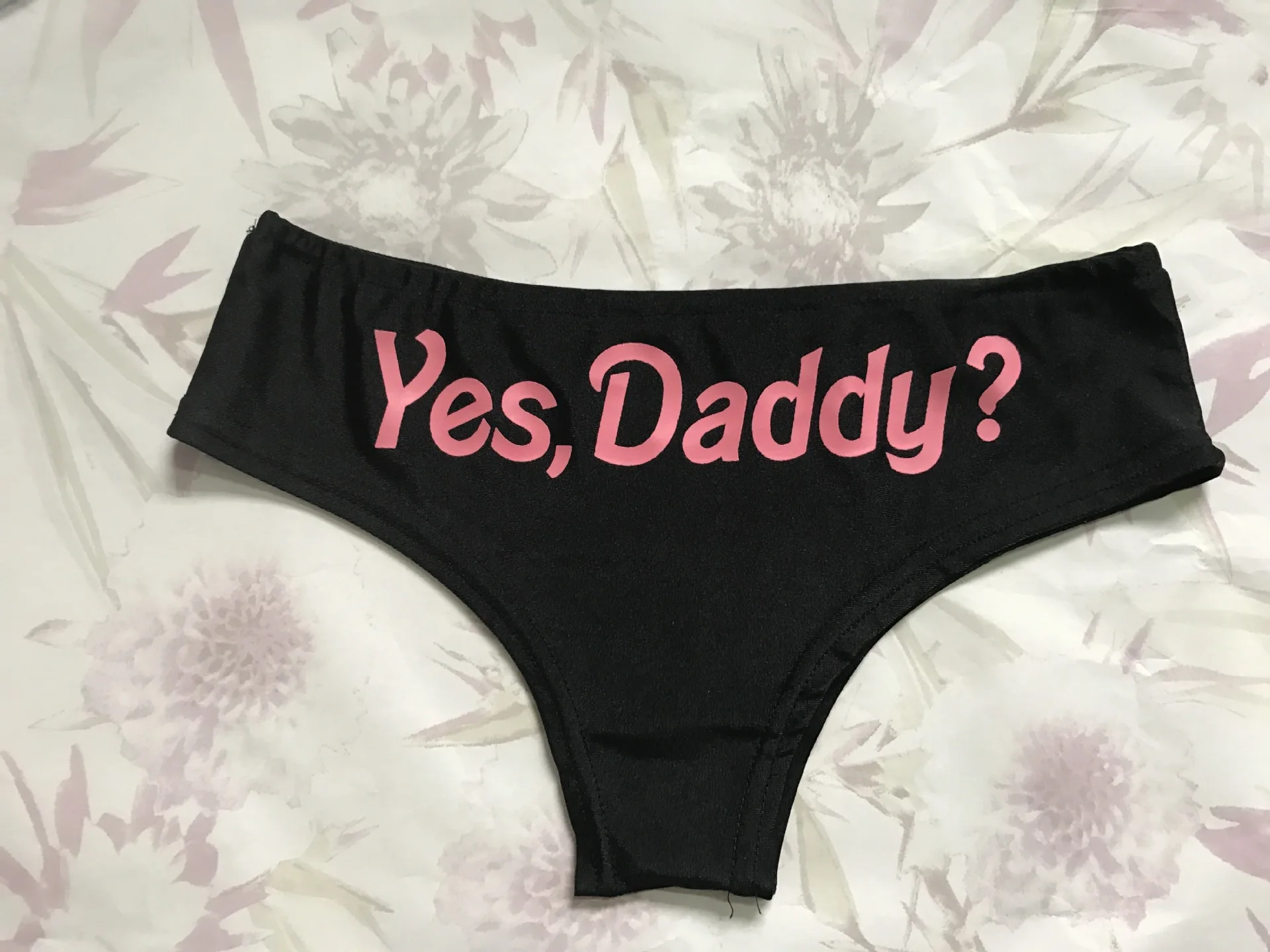 CHILL/Yes Daddy/IF YOU't READING THIS I LOVE YOU Daddy Little Bad Girl, высокая талия, бандаж, хит, трусики размера плюс, хлопковые трусы