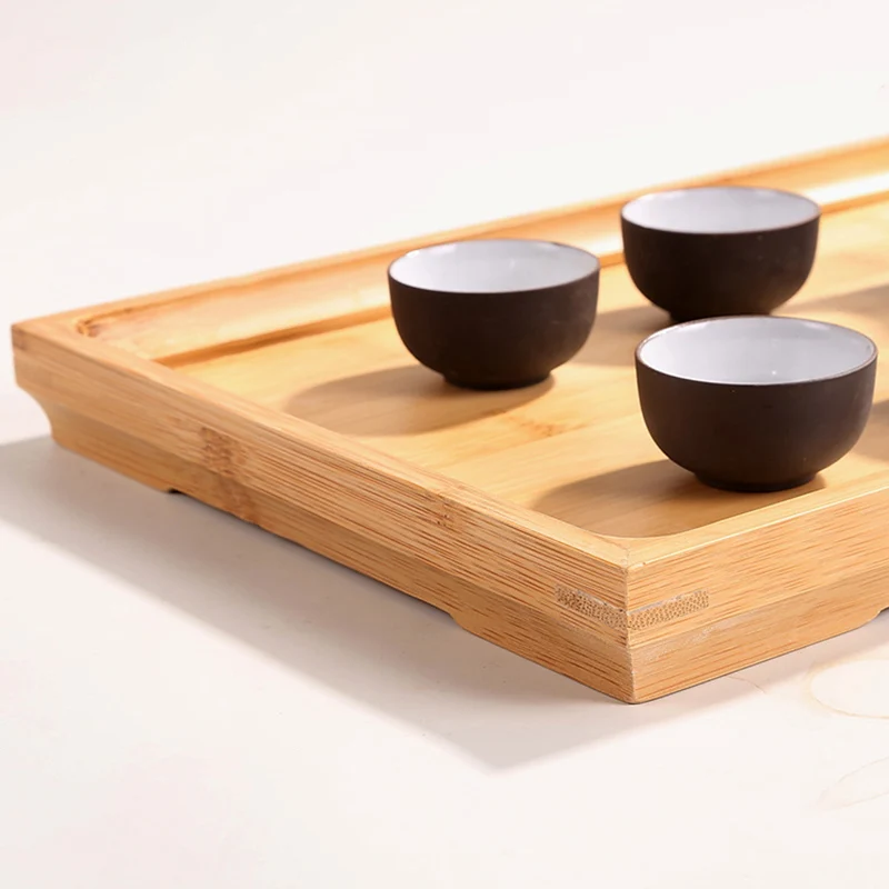 Индивидуальный размер экологически чистый бамбуковый поднос для чая