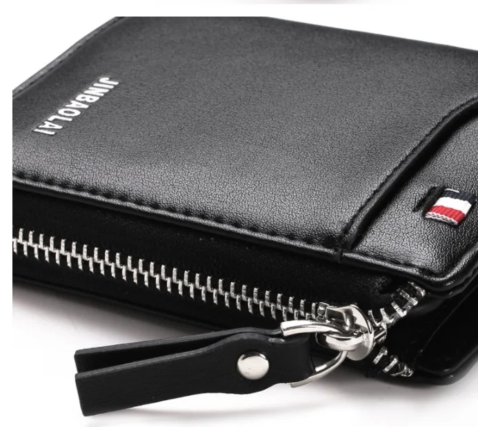 Мужской кошелек из искусственной кожи с держателем для карт короткий роскошный