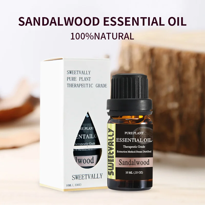10 мл сандаловое эфирное масло для ароматерапии диффузоры чистые эфирные масла