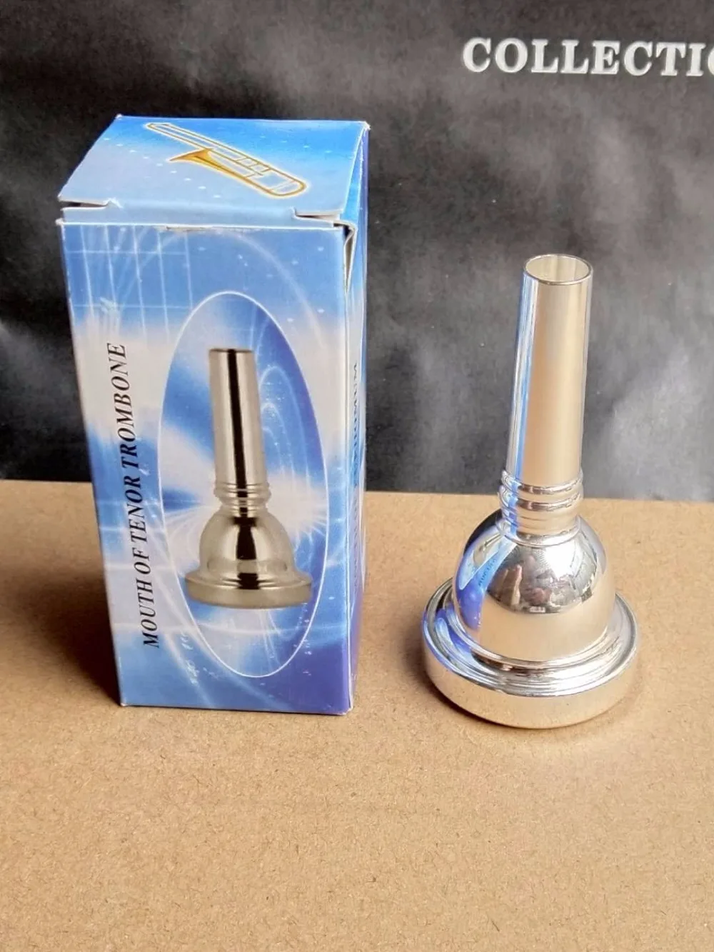 Гальваническое серебро баритон тромбон мундштук из медного сплава дизайн