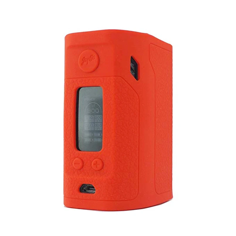 red 2 шт Wismec рел RX300 TC 300w коробка мод резиновый силиконовый чехол/крышка/кожа/корпус/рукав/наклейка для Wismec рел RX 300 - Цвет: red